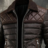 Simón - Braune Sherpa-Steppjacke