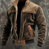 Diego - Warme Samtlederjacke