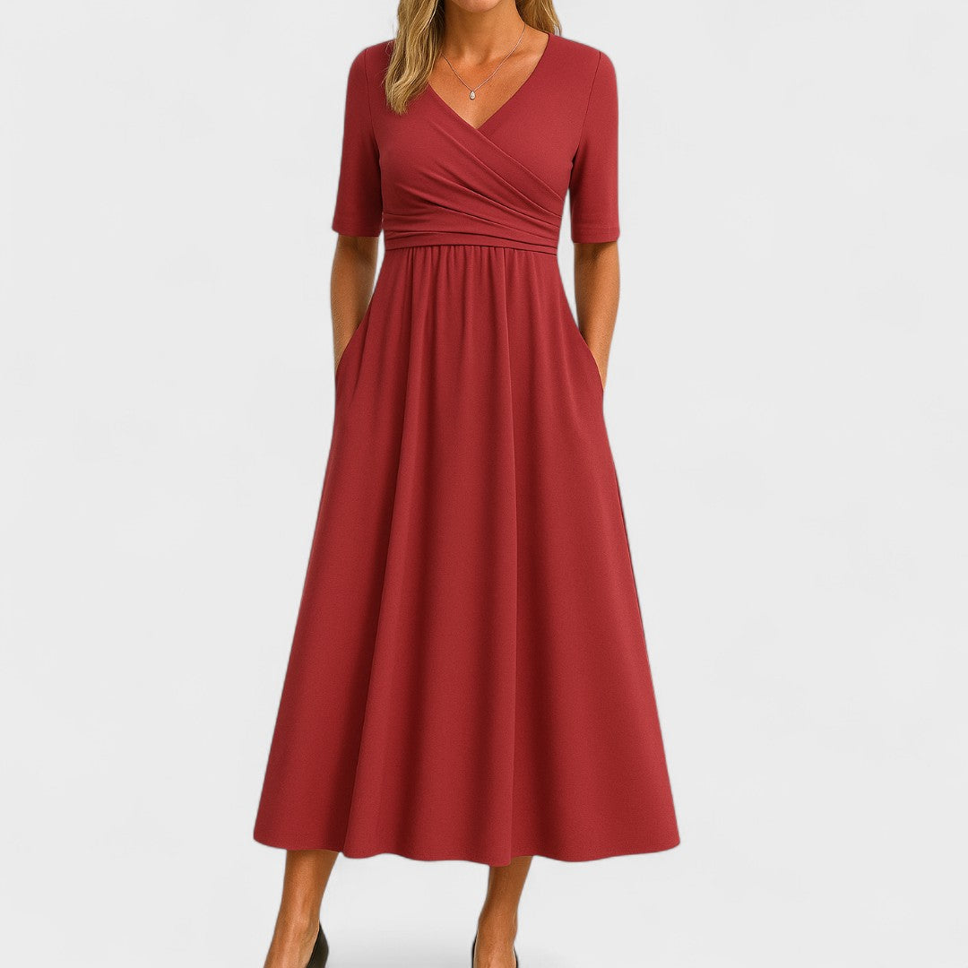 Solène - Elegante Midi-Kleid