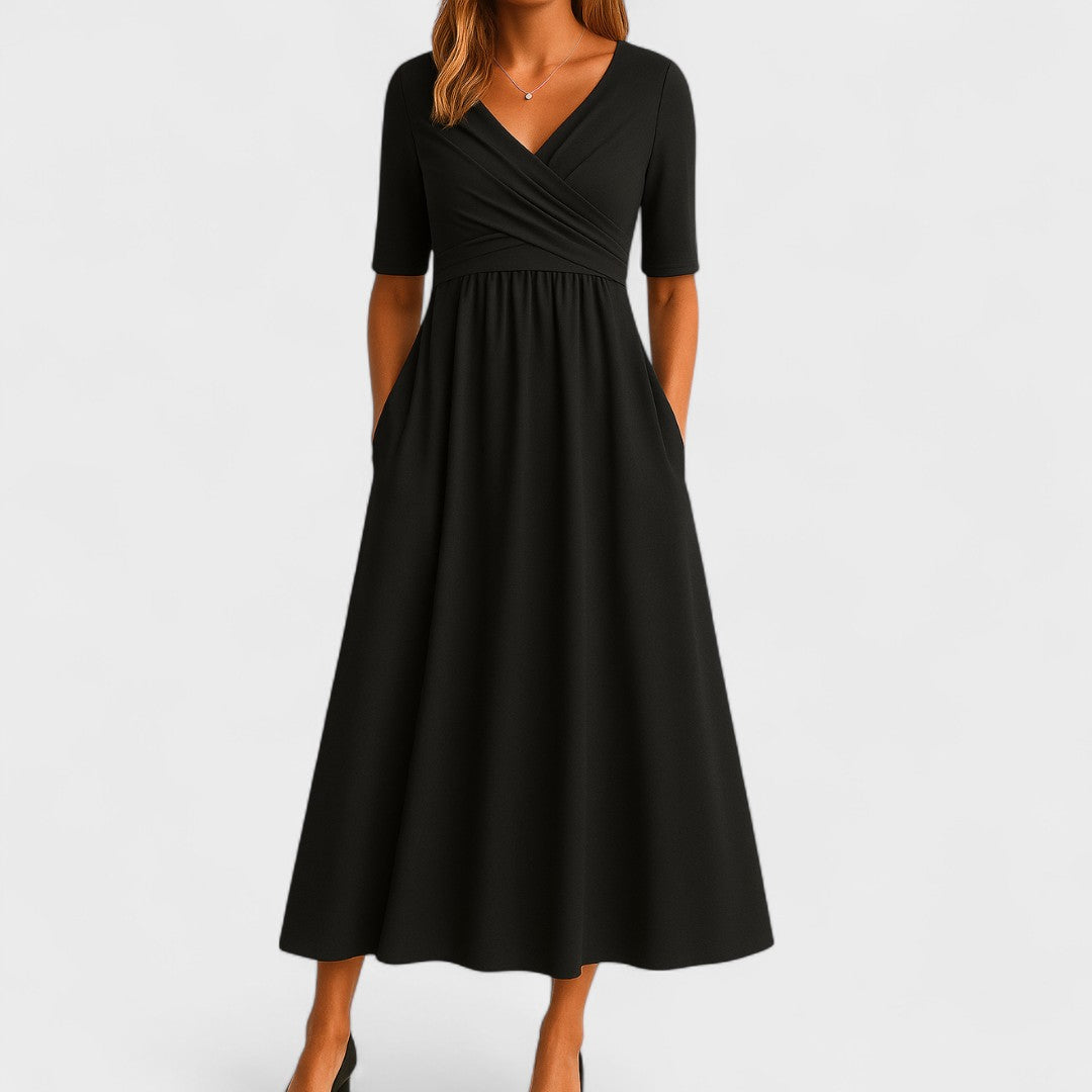 Solène - Elegante Midi-Kleid