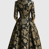 Federica - Blüten Midi Kleid