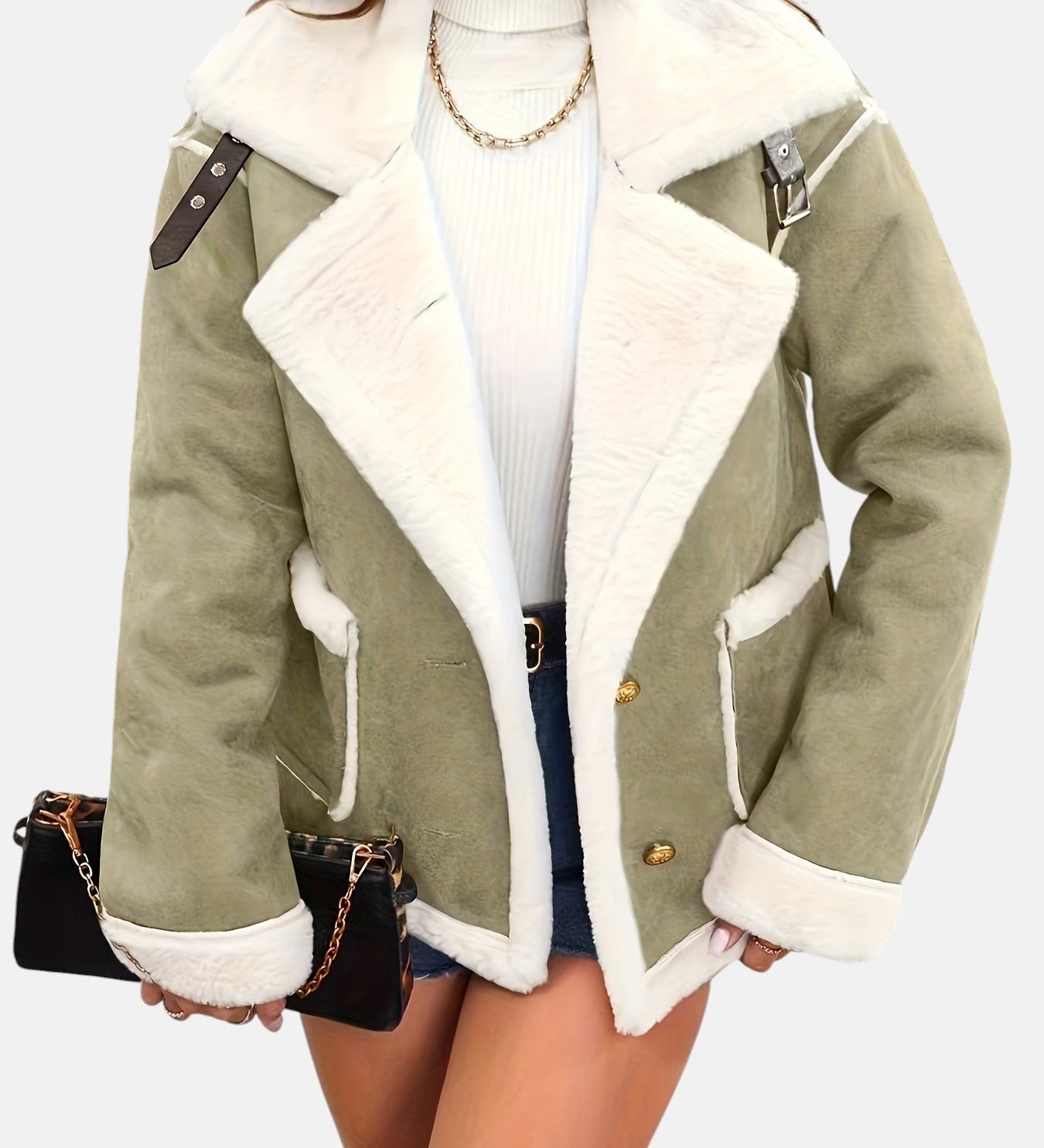 Paola - Winterjacke mit Kunstfellfutter