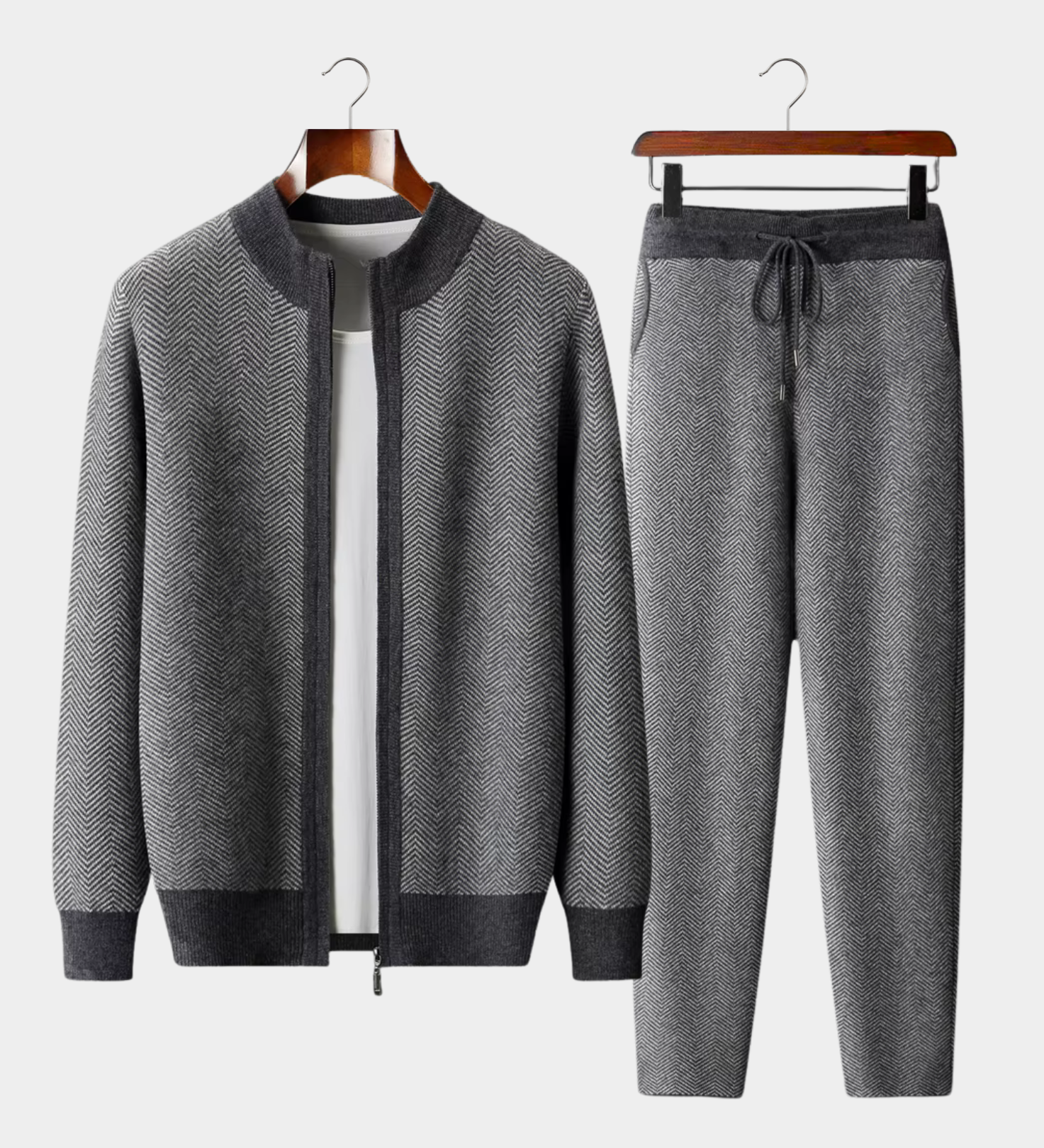 AlpenNord™ | Set aus feinster Merinowolle mit Muster