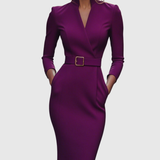 Delphine - Elegantes Midi-Kleid