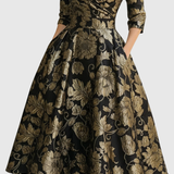 Federica - Blüten Midi Kleid