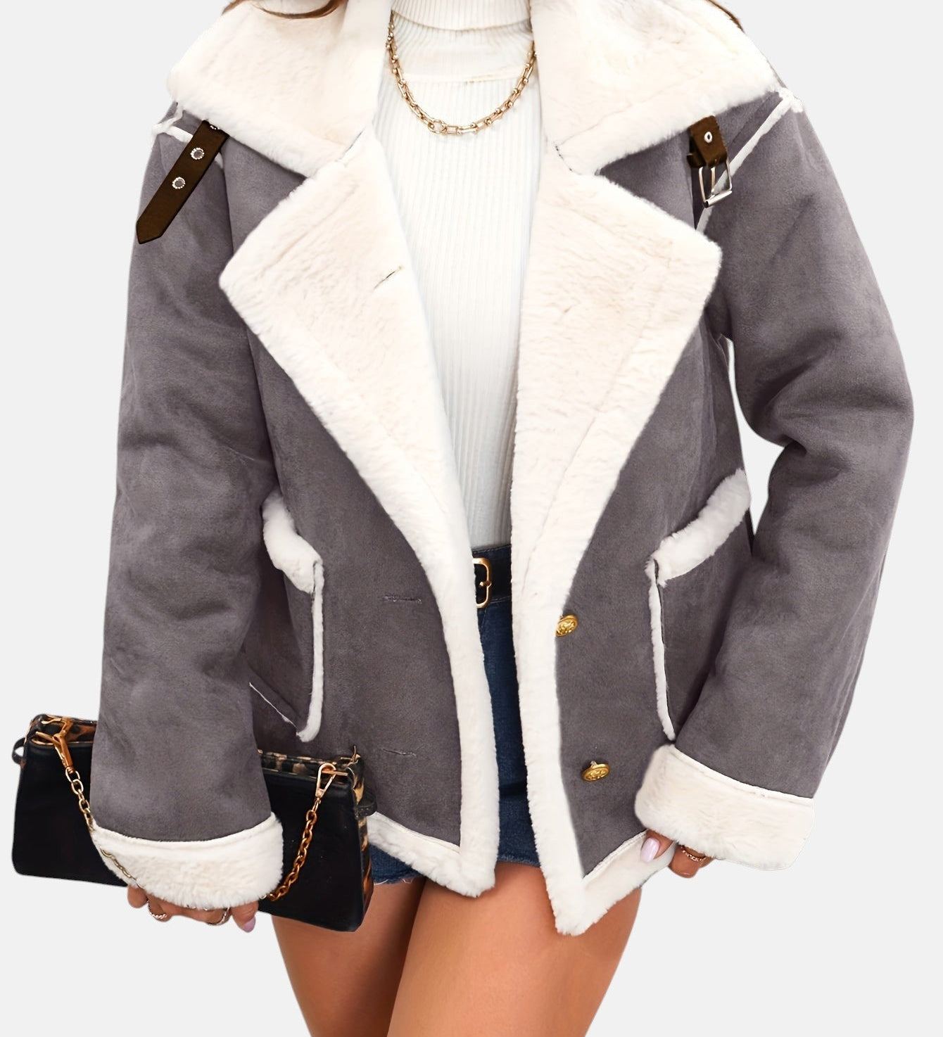 Paola - Winterjacke mit Kunstfellfutter