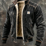 Alonso - Vintage-Jacke mit Sherpa-Futter