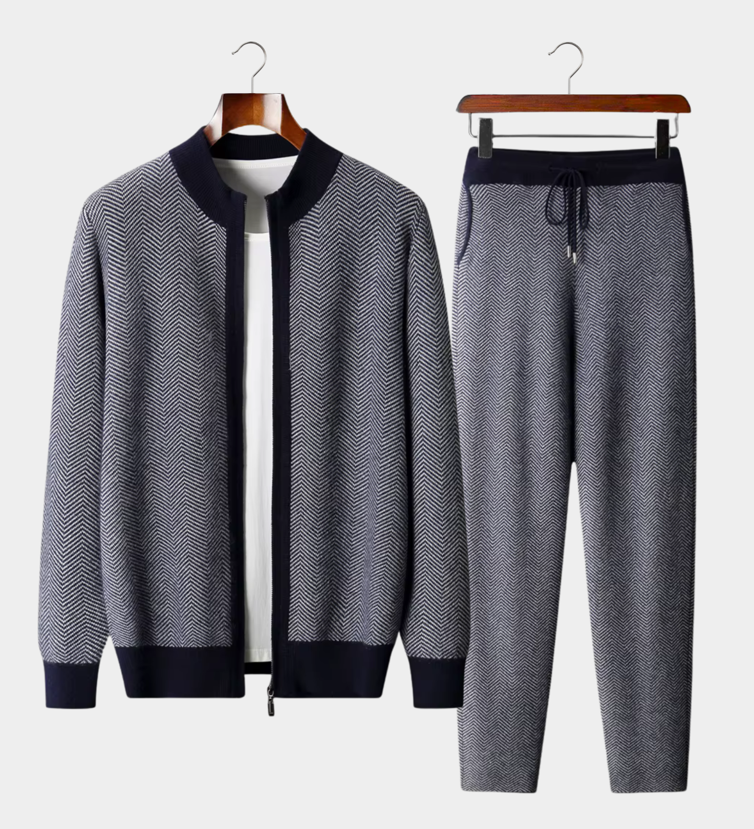 AlpenNord™ | Set aus feinster Merinowolle mit Muster