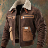 Pelayo - Sherpa Wildleder Bomberjacke