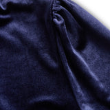 Océane - Dunkelblaue Midi Kleid