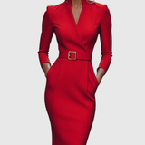 Delphine - Elegantes Midi-Kleid