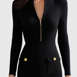 Silvia - Midi-Kleid aus Rippstoff