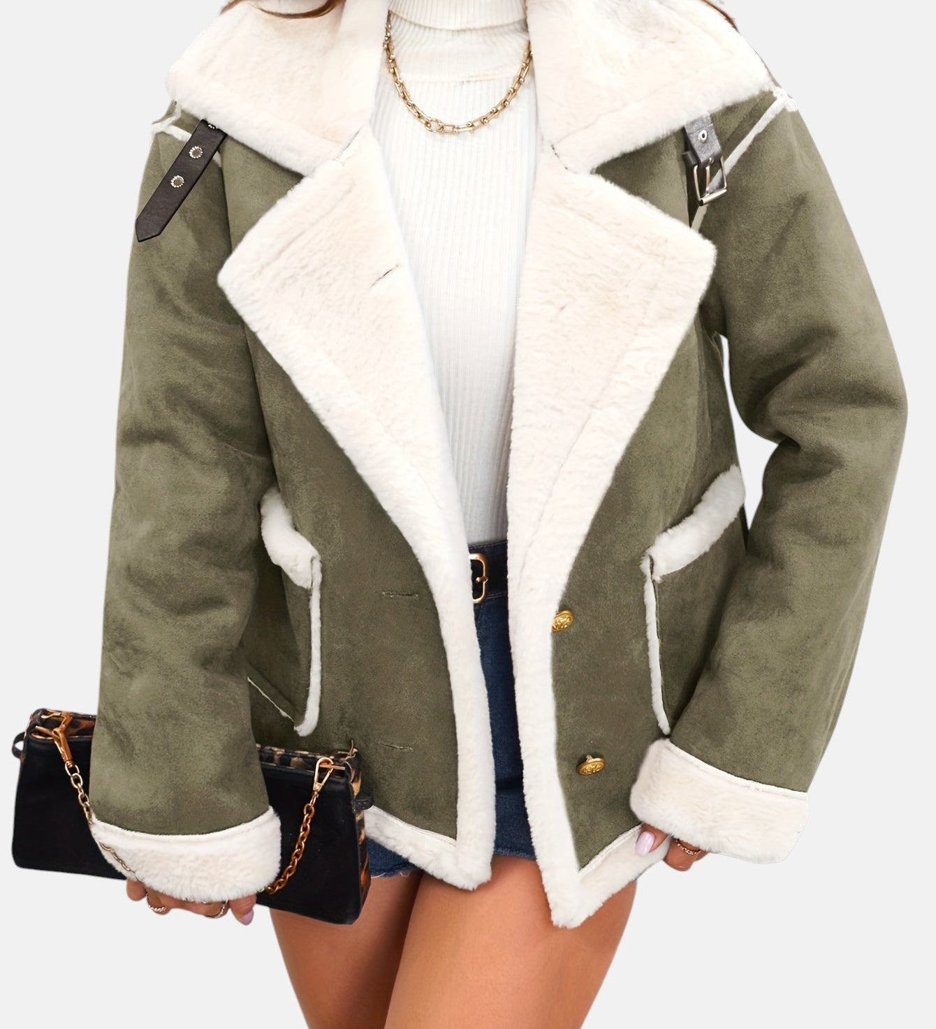 Paola - Winterjacke mit Kunstfellfutter