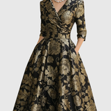 Federica - Blüten Midi Kleid