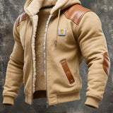 Simón - Warme Multifunktionsjacke aus Wildleder und Leder