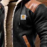 Simón - Warme Multifunktionsjacke aus Wildleder und Leder