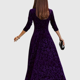 Maëlys - Elegantes Blumen-Midi-Kleid