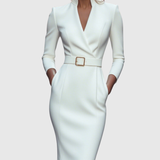 Delphine - Elegantes Midi-Kleid