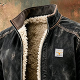 Alonso - Vintage-Jacke mit Sherpa-Futter