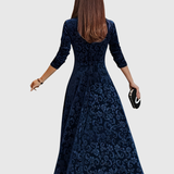 Maëlys - Elegantes Blumen-Midi-Kleid