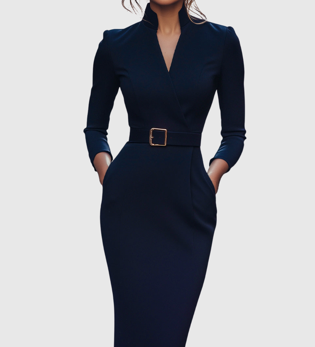 Delphine - Elegantes Midi-Kleid