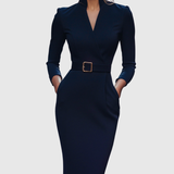 Delphine - Elegantes Midi-Kleid