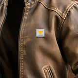 Vicente - Klassische braune Lederjacke