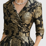 Federica - Blüten Midi Kleid