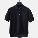 Alexander | Polo aus Strick mit kurzen Ärmeln