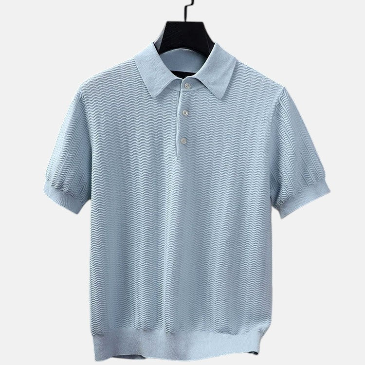 Alexander | Polo aus Strick mit kurzen Ärmeln