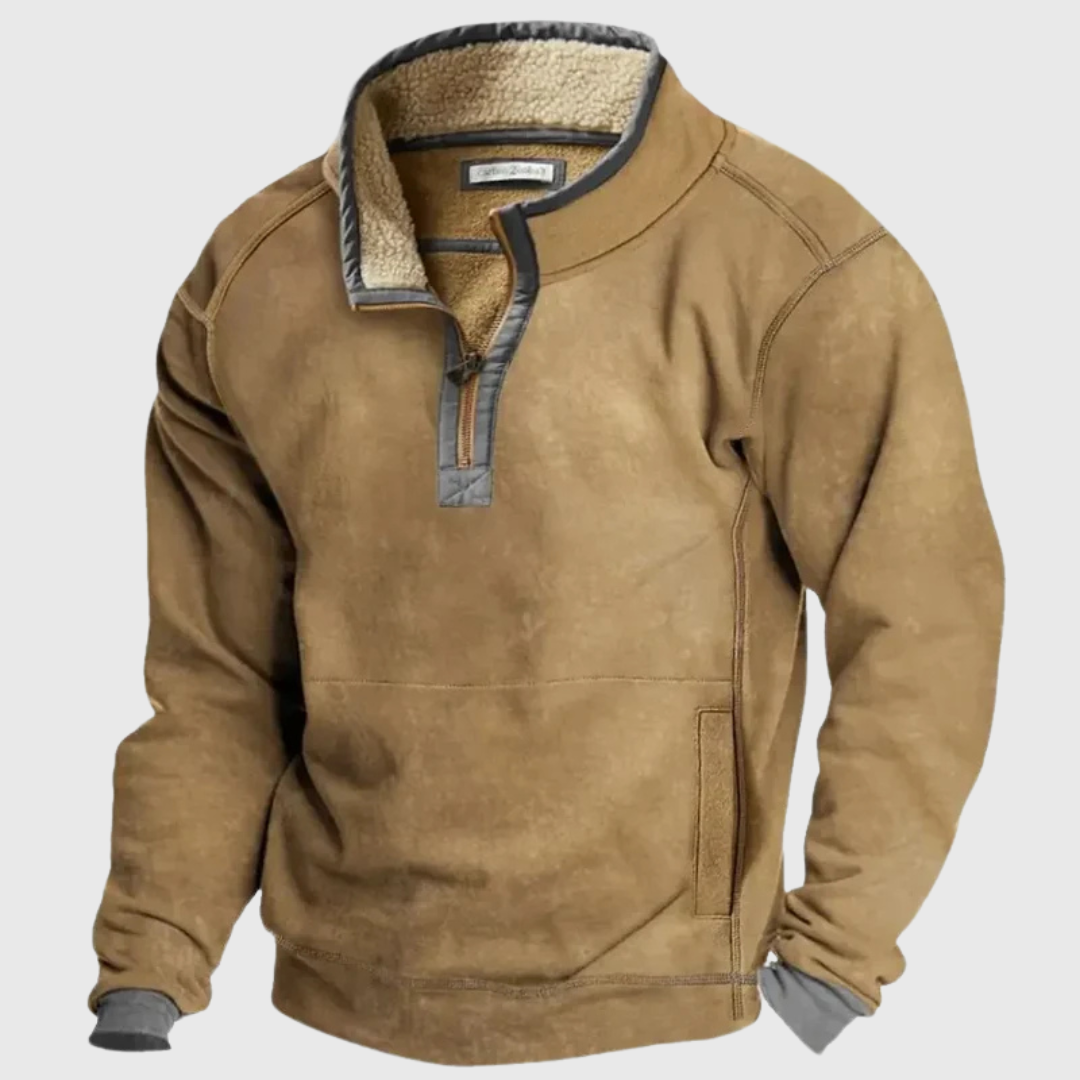 MARCLAYNE | HERBST-SWEATER MIT FLEECE-FUTTER