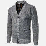 Simón | Knopf-Cardigan mit V-Ausschnitt