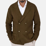 David | Strickjacke mit Doppelknopf und Blazer-Revers