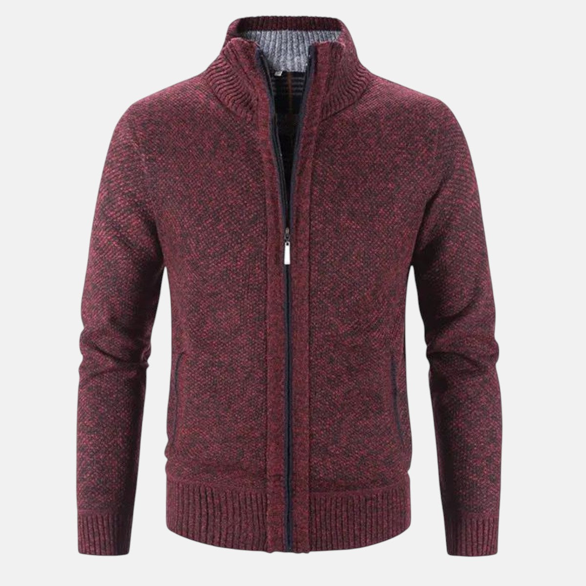 Ramiro | Strukturierten Cardigan mit Stehkragen