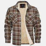 Ramiro | Bomberjacke mit Karomuster, warmes Futter