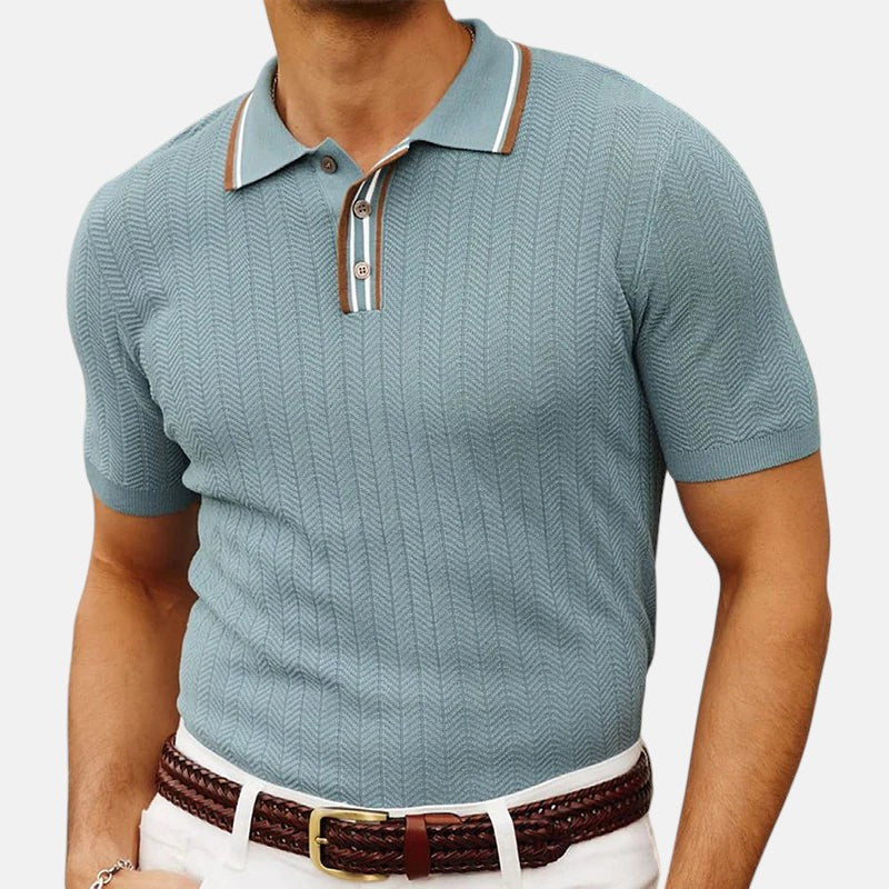 Arturo | Polo mit Streifenkragen