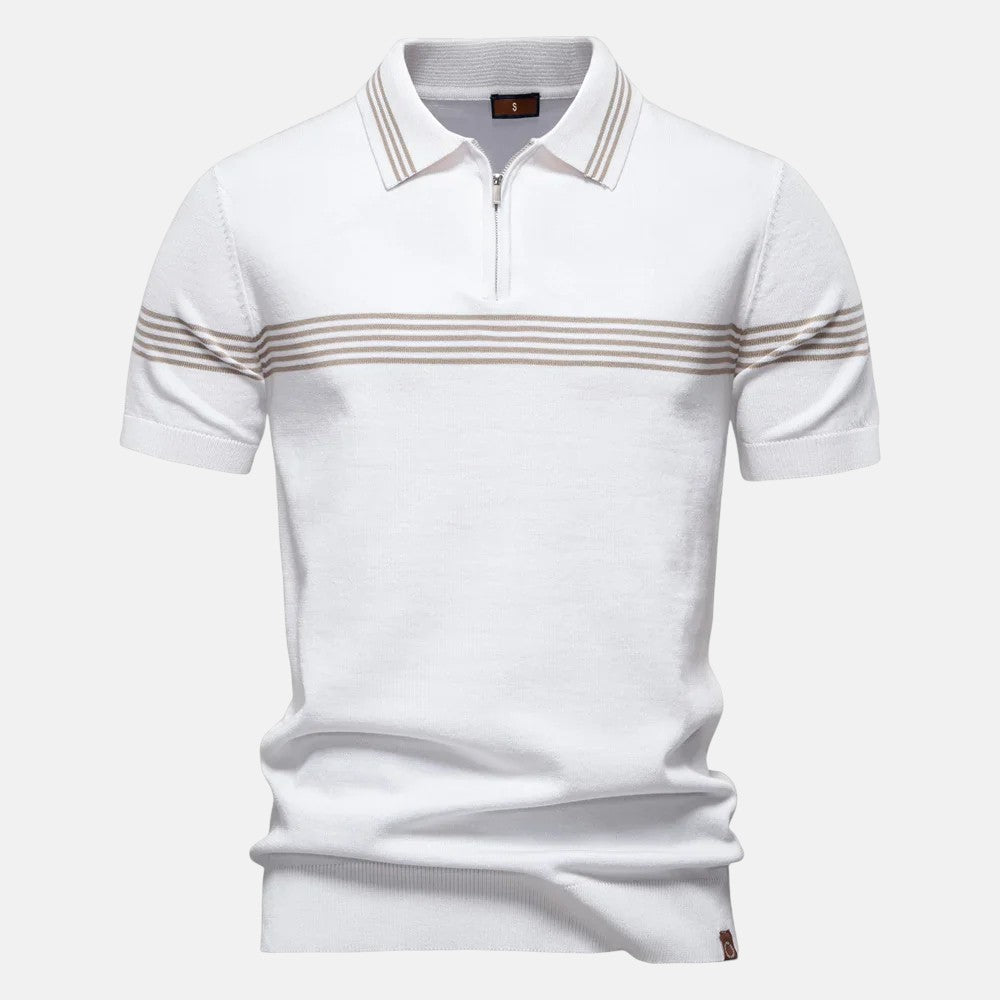 Alvaro | Kurzarm-Polo mit Reißverschluss
