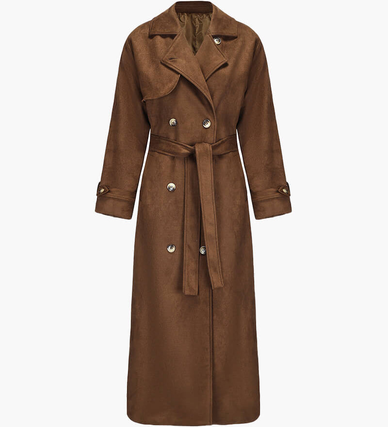 Ladina – Trenchcoat aus Wildleder