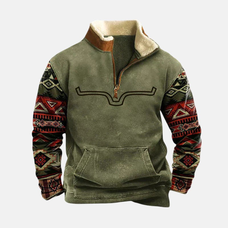 YELLOWSTONE | WOLLSWEATER MIT REISSVERSCHLUSS