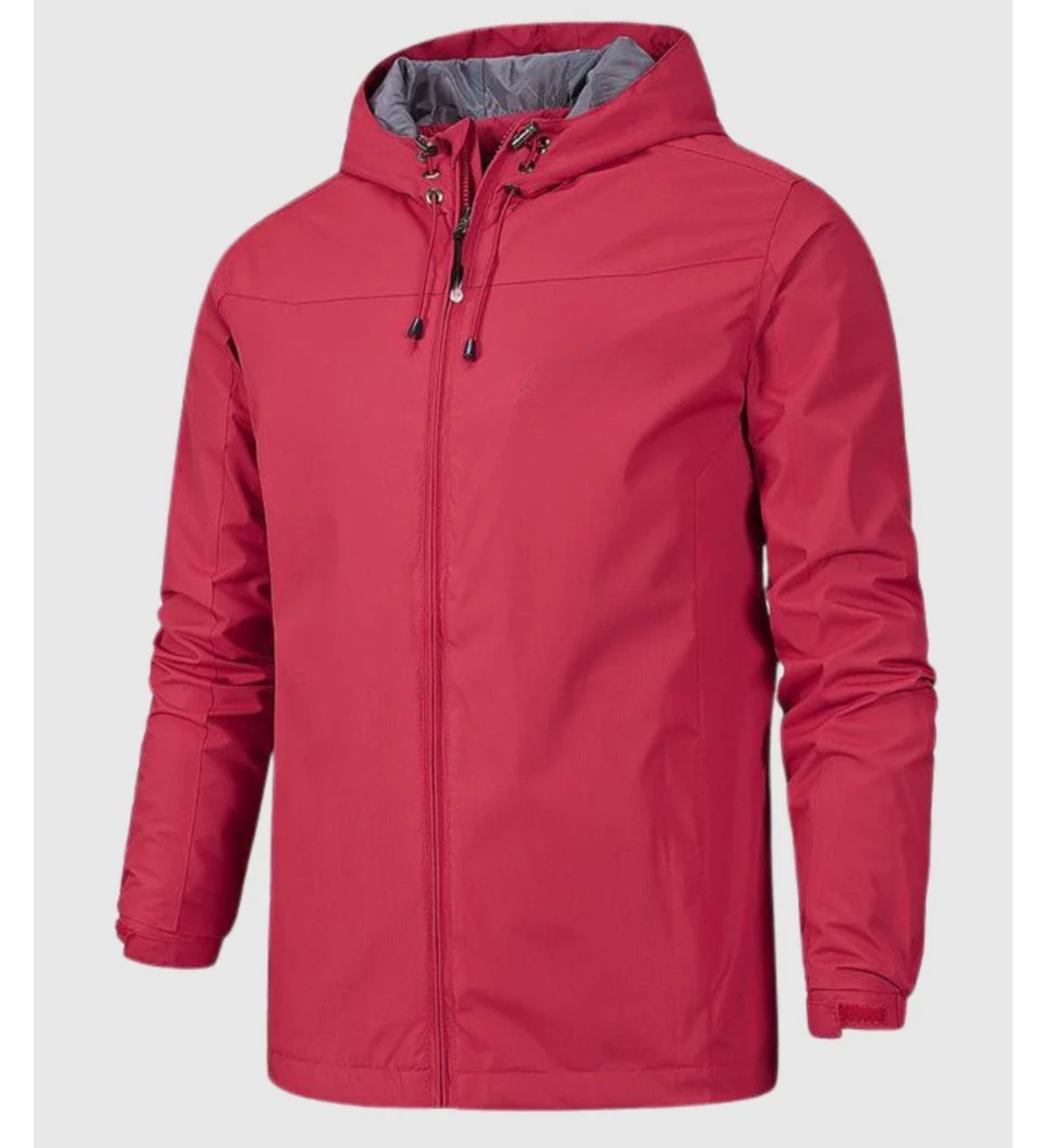 Miguel | Leichte wasserdichte Jacke mit Kapuze und Reißverschluss