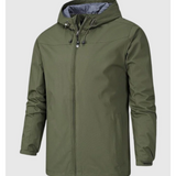 Miguel | Leichte wasserdichte Jacke mit Kapuze und Reißverschluss