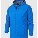 Miguel | Leichte wasserdichte Jacke mit Kapuze und Reißverschluss