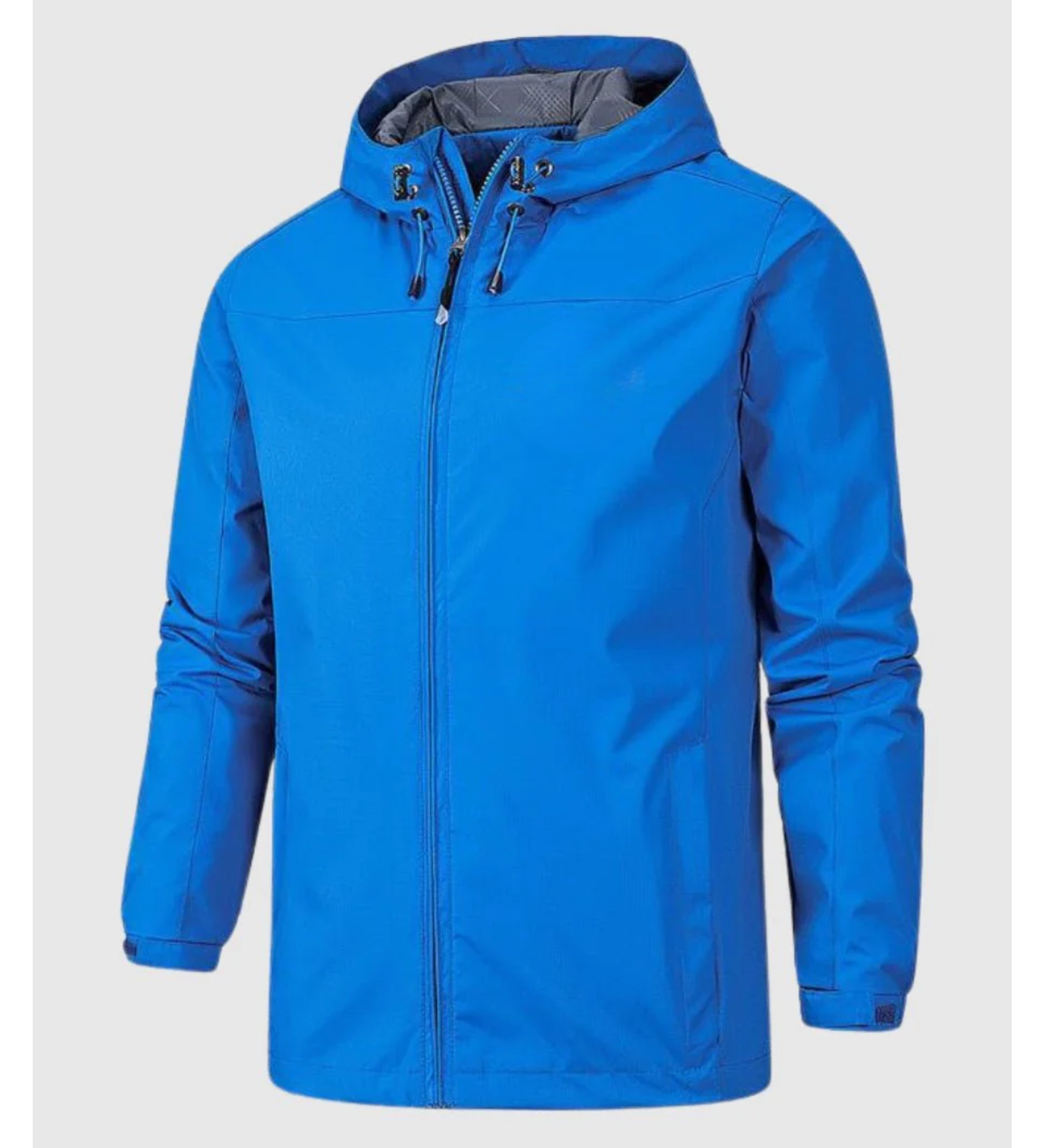 Miguel | Leichte wasserdichte Jacke mit Kapuze und Reißverschluss