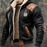 Simón - Warme Multifunktionsjacke aus Wildleder und Leder