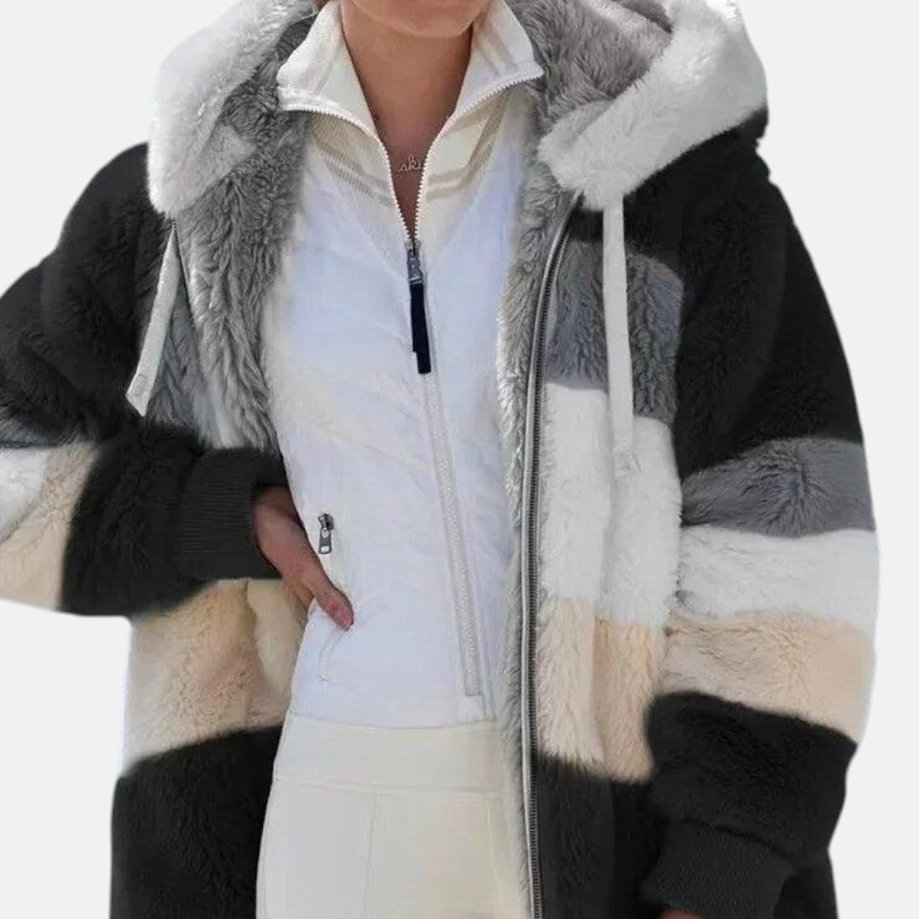 Roberta - Damen Winterjacke mit Kapuze