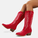 Nicoletta - Modische bestickte Cowboyboots