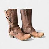 Eliane - Vintage-Stiefeletten bis zur Wade