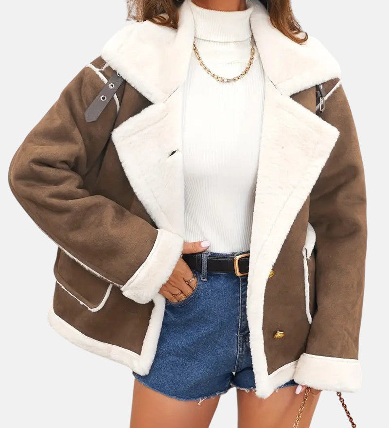 Paola - Winterjacke mit Kunstfellfutter