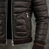 Simón - Braune Sherpa-Steppjacke