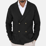 David | Strickjacke mit Doppelknopf und Blazer-Revers